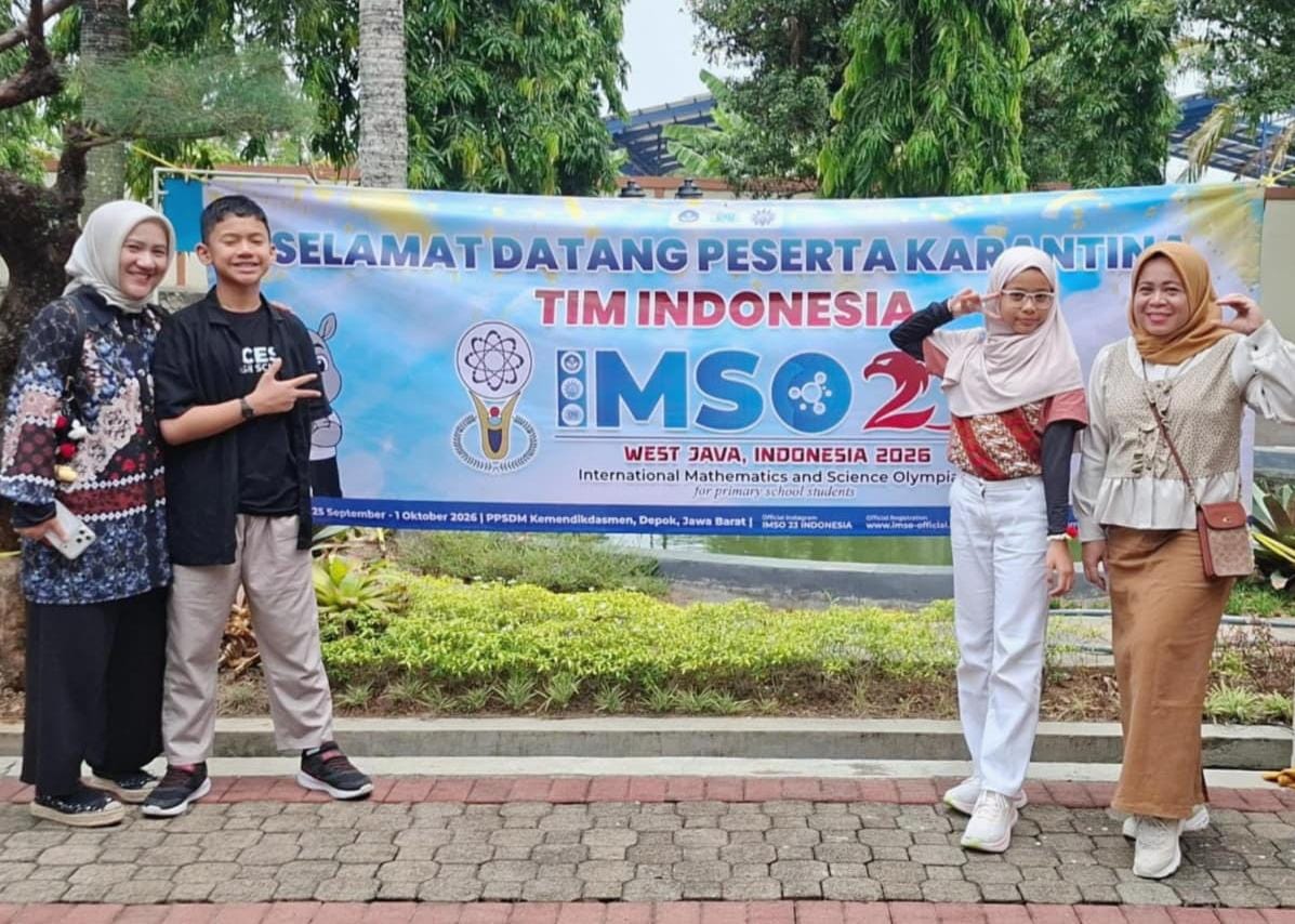 Afiqah dan Al Fatih, Duta Science SD Muhammadiyah 4 Surabaya Dikarantina untuk IMSO 2026