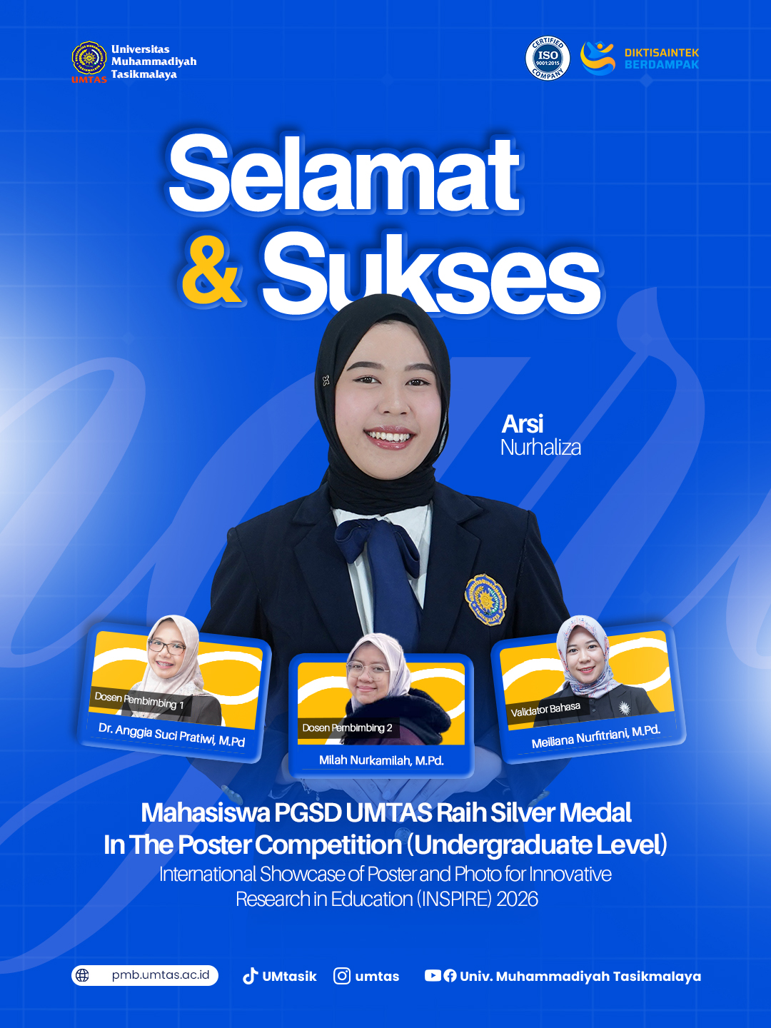 Mahasiswa Universitas Muhammadiyah Tasikmalaya Raih Silver Medal pada INSPIRE 2026, Angkat Inovasi Pembelajaran Bahasa Indonesia Berbasis Kearifan Lokal
